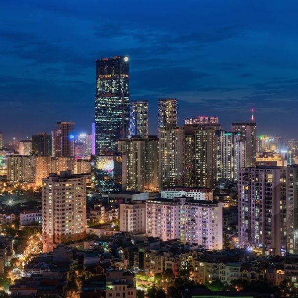 Hanoi skyline at night