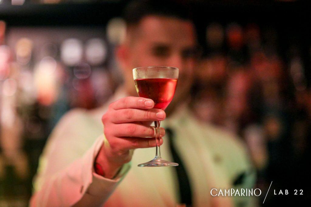 Man holding a drink