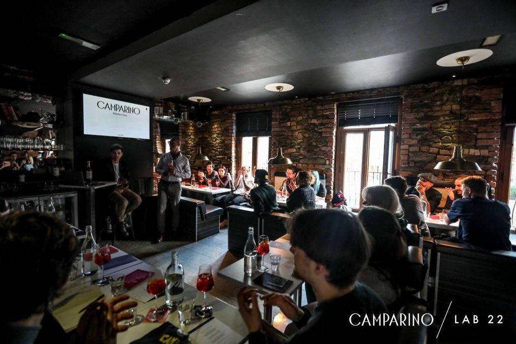 Campari Academy takeover Camparino in Lab22 Cardiff cocktail cocktails negroni masterclass loris contro