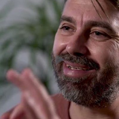 close up of mans face