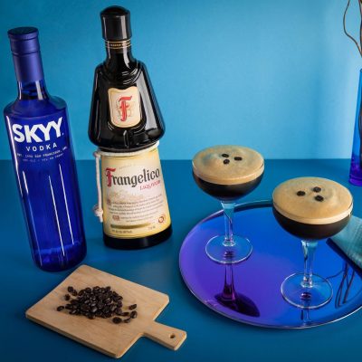 Frangelico Espresso Martini x SKYY Full Res Lifestyle Cocktail Image