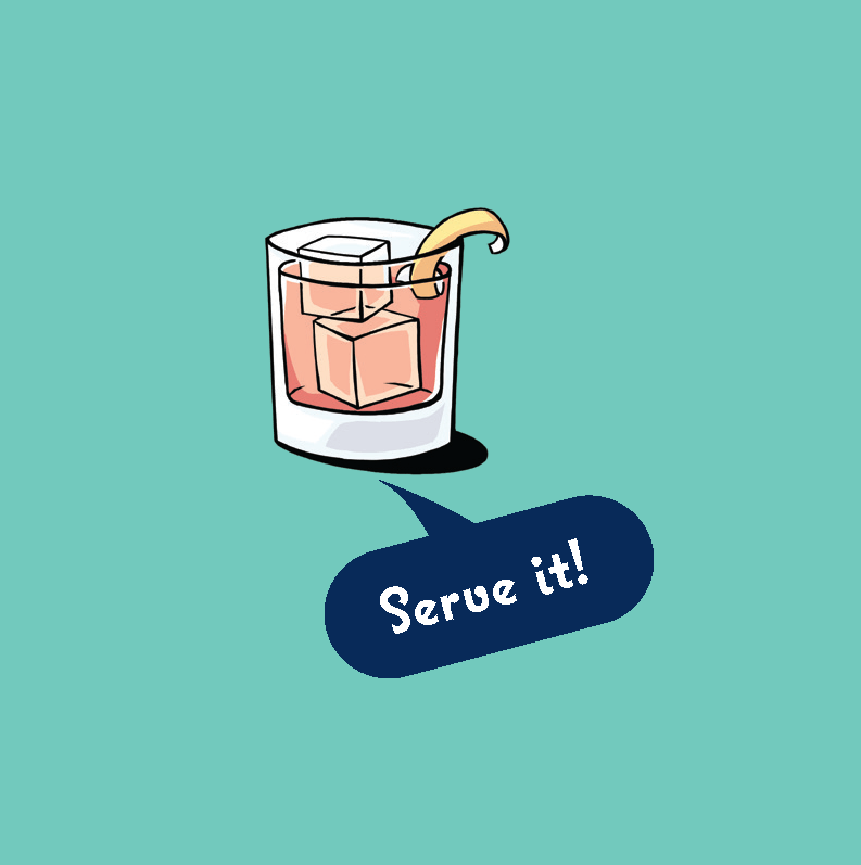 How to serve a milk punch
