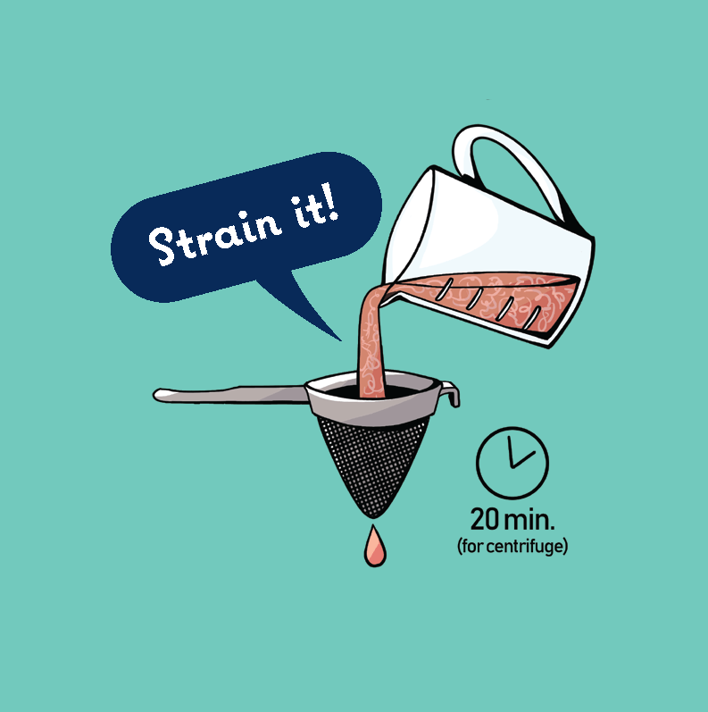how to strain a milk punch