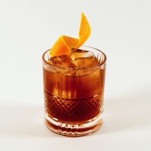 Grand Marnier and Appletone Estate Chai syrup Old Fashioned