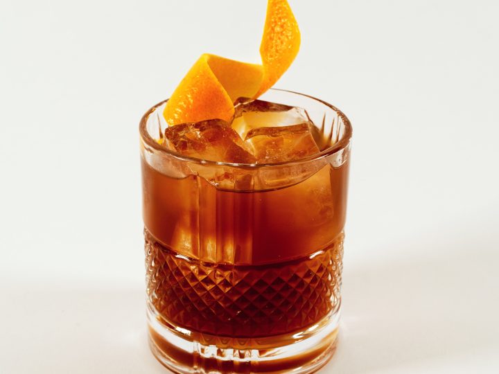 Grand Marnier and Appletone Estate Chai syrup Old Fashioned