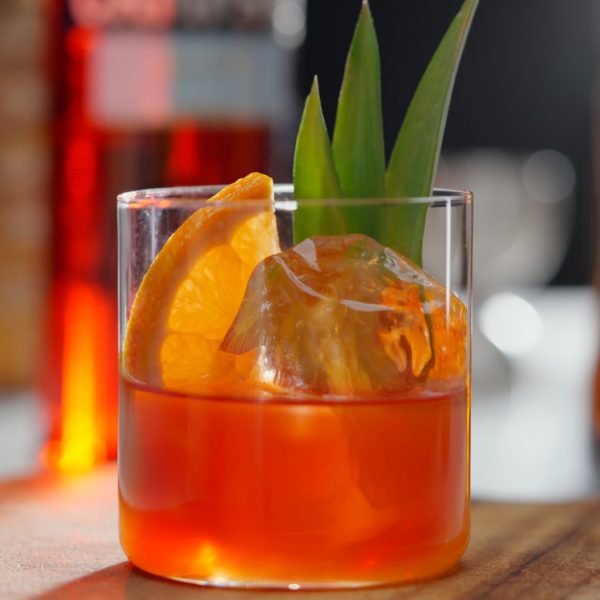 Clarified Pina Colada Negroni Milk Punch