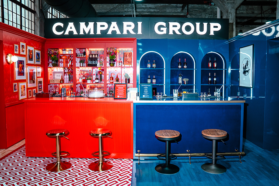 The red and blue concept bar at BCB.