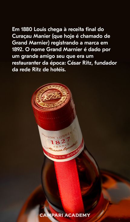imagem com descrição sobre a bebida Grand Marnier
 