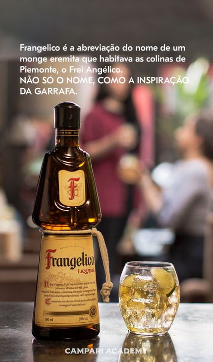 imagem com descrição sobre a bebida Frangelico
