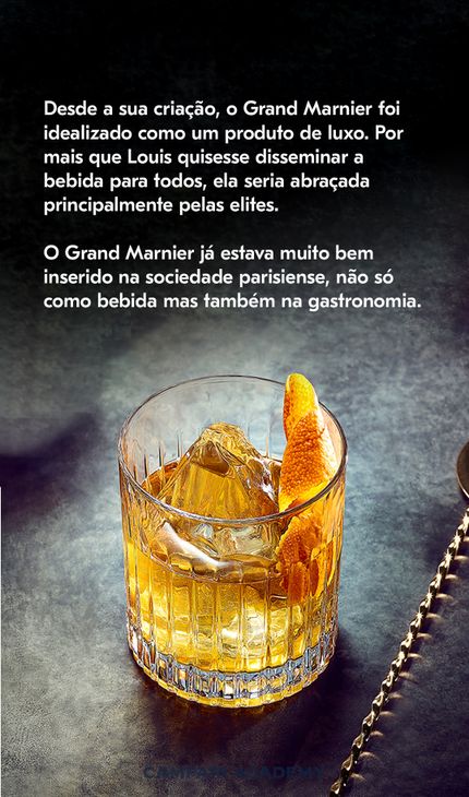 imagem com descrição sobre a bebida Grand Marnier
 