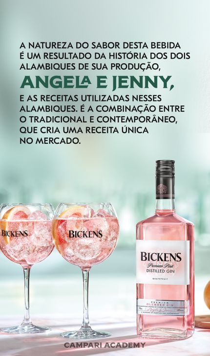 imagem com descrição da bebida Bickens London Dry Gin
