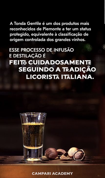 imagem com descrição sobre a bebida Frangelico
