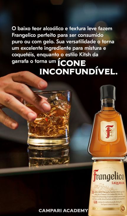 imagem com descrição sobre a bebida Frangelico
