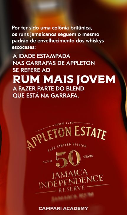 imagem com descrição sobre a bebida Appleton Estate
